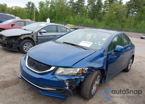 2013 Honda Civic Lx из США, поврежденный, VIN 2HGFB2F52DH585282